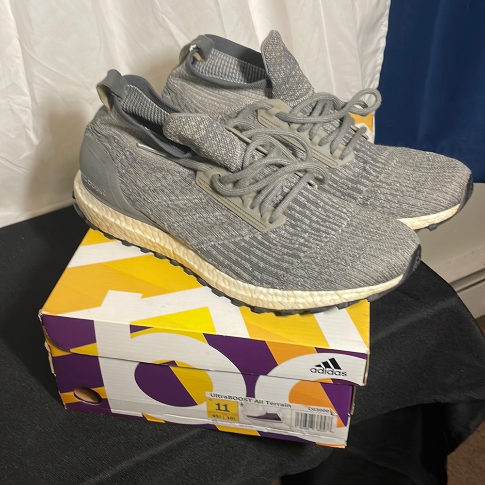 Adidas Ulta Boost Mens size 11 sneakers. Good condition except the soles